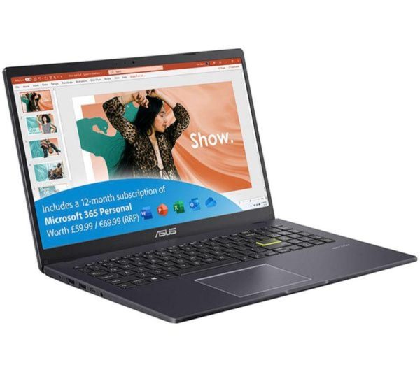 ASUS E510MA 15.6" Refurbished Laptop - IntelÂ® CeleronÂ®, 64 GB eMMC, Black (Excellent Condition)