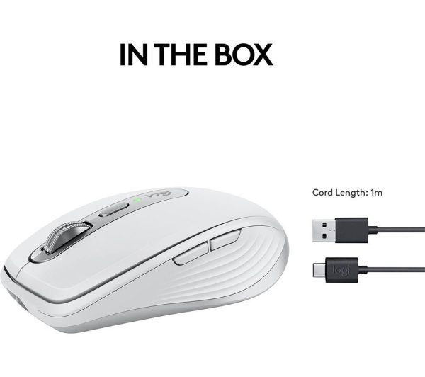 LOGITECH MX Anywhere 3S Wireless Darkfield Mouse - Pale Grey