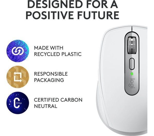 LOGITECH MX Anywhere 3S Wireless Darkfield Mouse - Pale Grey