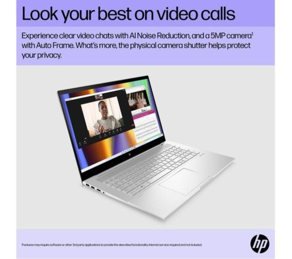 HP ENVY 17-cr0503na 17.3" Refurbished Laptop - Intel® Core i7, 512 GB SSD, Silver (Very Good Condition)