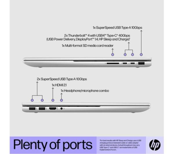 HP ENVY 17-cr0503na 17.3" Refurbished Laptop - Intel® Core i7, 512 GB SSD, Silver (Very Good Condition)