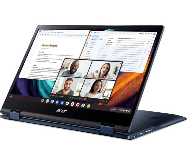 ACER Spin 513 13.3" 2 in 1 Chromebook - Snapdragon 7c Gen 2, 64 GB eMMC, Blue