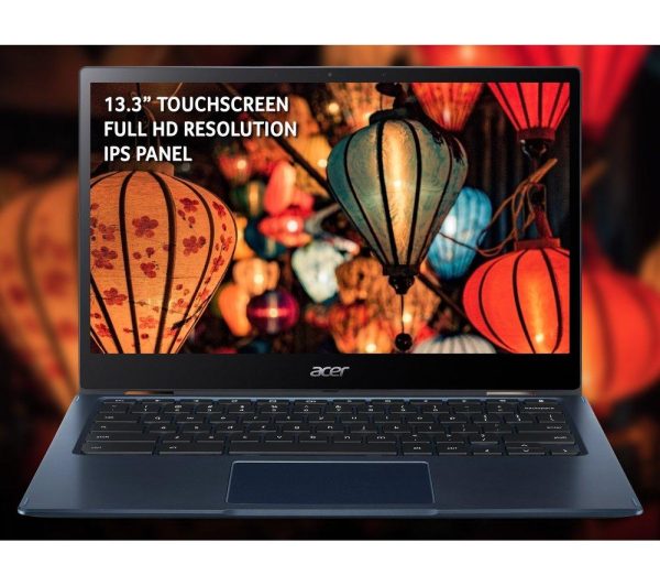 ACER Spin 513 13.3" 2 in 1 Chromebook - Snapdragon 7c Gen 2, 64 GB eMMC, Blue