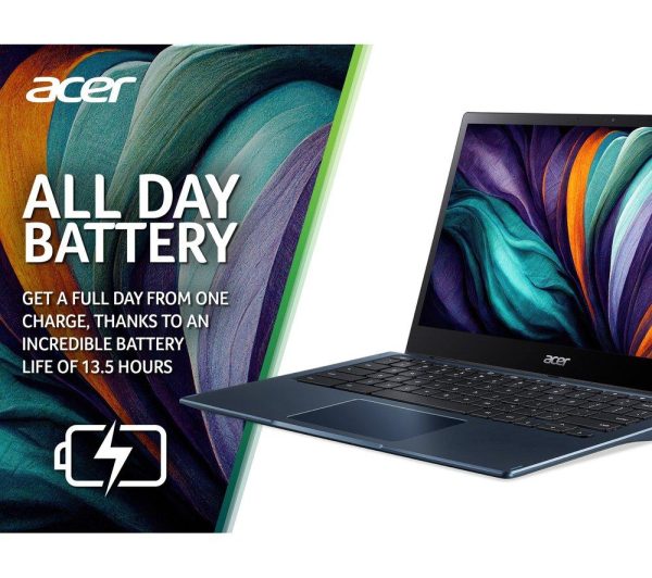 ACER Spin 513 13.3" 2 in 1 Chromebook - Snapdragon 7c Gen 2, 64 GB eMMC, Blue