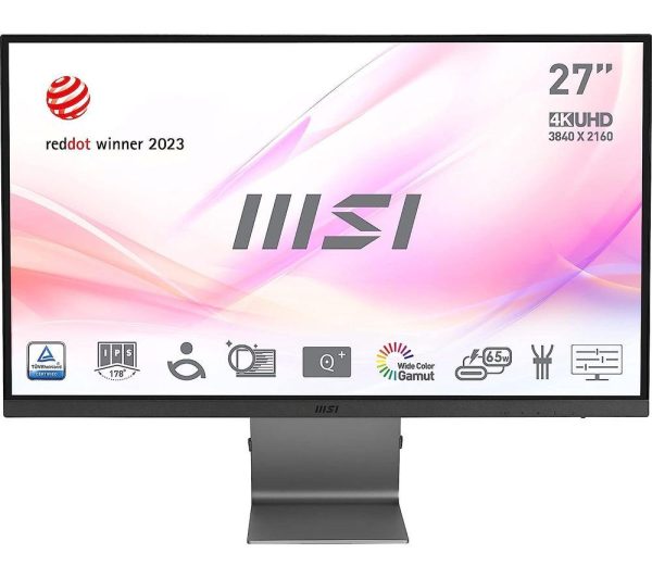 MSI Modern MD271UL 4K Ultra HD 27" IPS Monitor - Grey