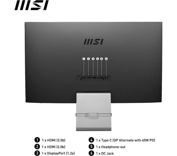MSI Modern MD271UL 4K Ultra HD 27" IPS Monitor - Grey