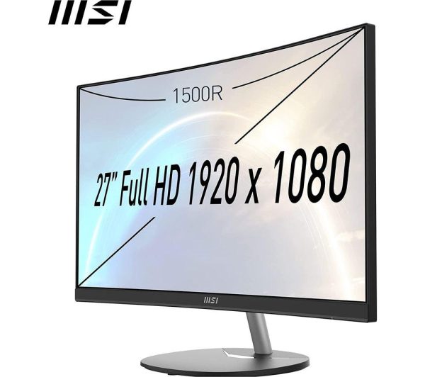 MSI PRO MP271CA Full HD 27" Curved VA Monitor - Black