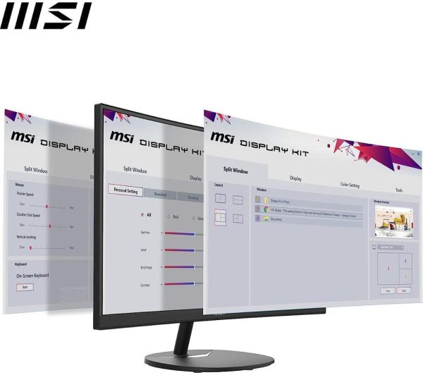MSI PRO MP271CA Full HD 27" Curved VA Monitor - Black