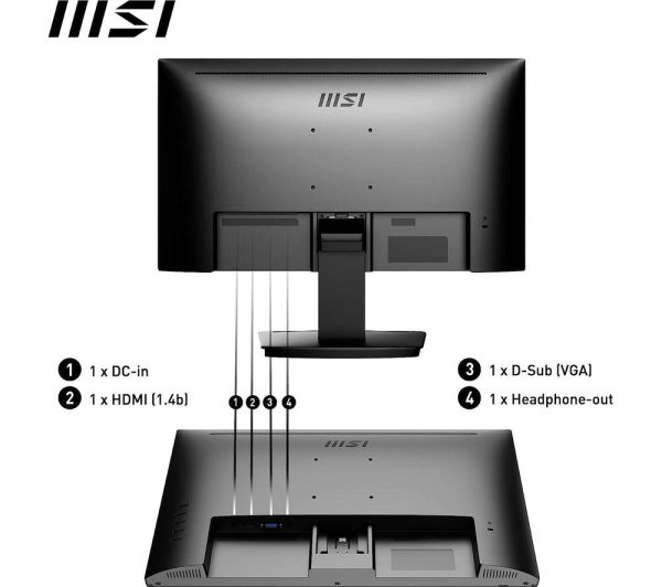 MSI PRO MP223 Full HD 21.45" VA Monitor - Black