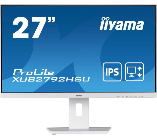 IIYAMA ProLite XUB2792HSU-W5 Full HD 27" IPS LCD Monitor - White