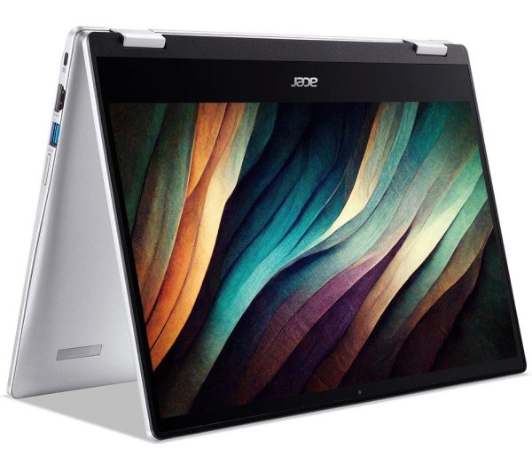 ACER Spin 314 14" 2 in 1 Chromebook - IntelÂ® CeleronÂ®, 128 GB eMMC, Silver