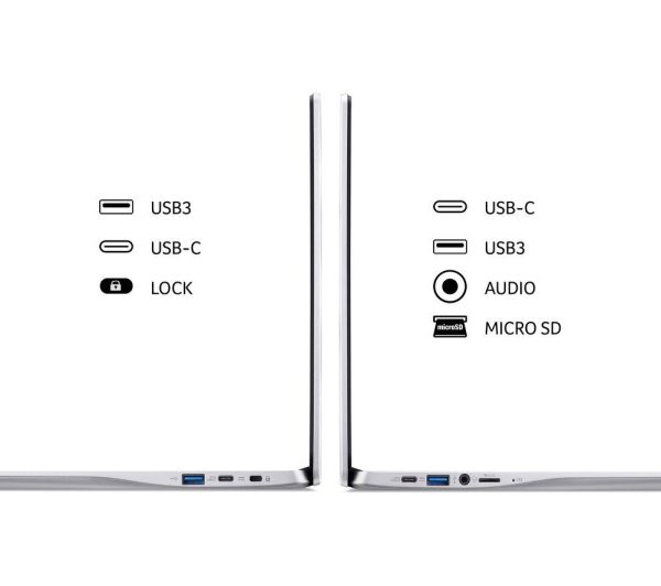 ACER 315 15.6" Chromebook - IntelÂ® CeleronÂ®, 128 GB eMMC, Silver