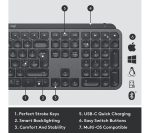 LOGITECH MX Master 3S Wireless Darkfield Mouse & MX Keys S Wireless Keyboard Bundle