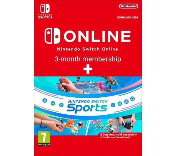 NINTENDO SWITCH Sports & Online 3 Month Membership Bundle – Download