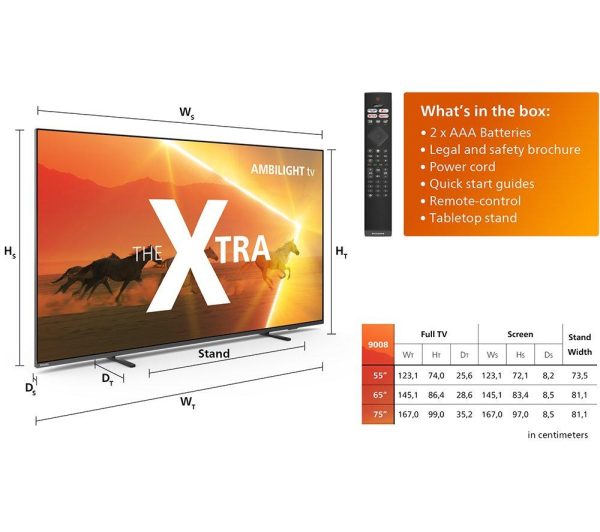 PHILIPS The Xtra 55PML9008/12 55" Smart 4K Ultra HD HDR Mini-LED TV