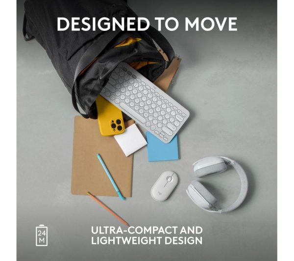 LOGITECH Pebble 2 M350S Wireless Optical Mouse - Offwhite