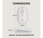 LOGITECH Pebble 2 M350S Wireless Optical Mouse - Offwhite
