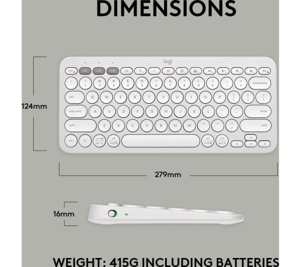 LOGITECH Signature Slim K950 Wireless Keyboard - White
