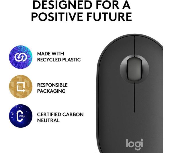 LOGITECH Pebble 2 M350S Wireless Optical Mouse - Graphite