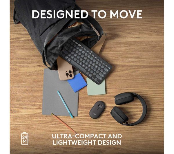 LOGITECH Pebble 2 M350S Wireless Optical Mouse - Graphite