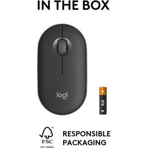 LOGITECH Pebble 2 M350S Wireless Optical Mouse - Graphite