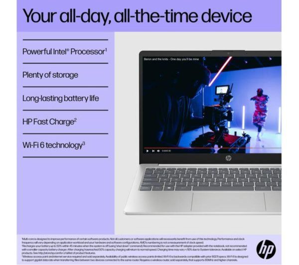 HP Pavilion SE 14" Refurbished Laptop - Intel® Core i3, 256 GB SSD, Silver (Very Good Condition)
