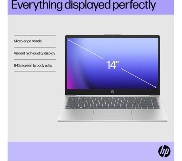 HP Pavilion SE 14" Refurbished Laptop - Intel® Core i3, 256 GB SSD, Silver (Very Good Condition)
