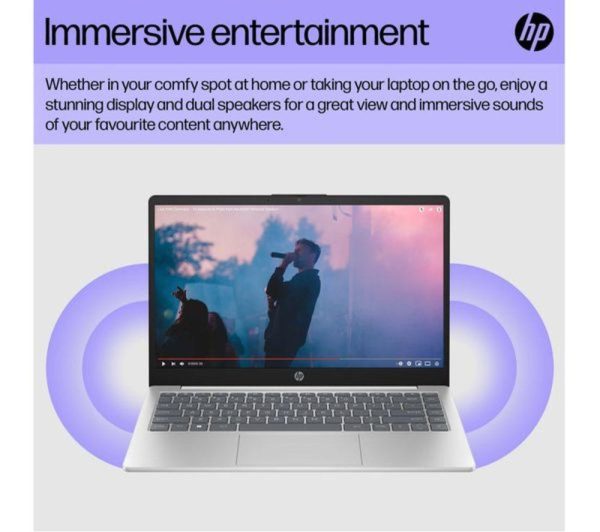 HP Pavilion SE 14" Refurbished Laptop - Intel® Core i3, 256 GB SSD, Silver (Very Good Condition)