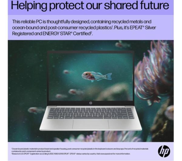 HP Pavilion SE 14" Refurbished Laptop - Intel® Core i3, 256 GB SSD, Silver (Very Good Condition)