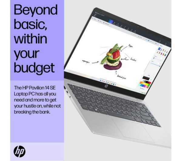 HP Pavilion SE 14" Refurbished Laptop - Intel® Core i3, 256 GB SSD, Silver (Very Good Condition)