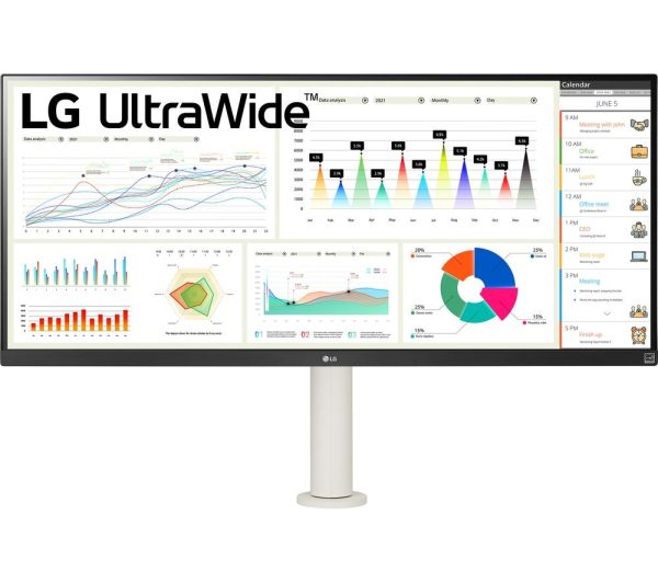 LG UltraWide 34WQ680-W.AEK Full HD 34" IPS LCD Monitor - White