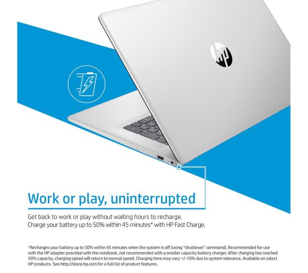 HP 17-cn2500sa 17.3" Laptop - Intel® Core i3, 128 GB SSD, Grey