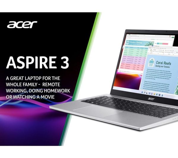 ACER Aspire 3 15.6" Laptop - AMD Ryzen 5, 512 GB SSD, Silver