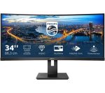 PHILIPS 345B1C Wide Quad HD 34" Curved VA LCD Monitor - Black