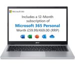 ACER Aspire 3 15.6" Laptop - Intel® Core i3, 128 GB SSD, Silver