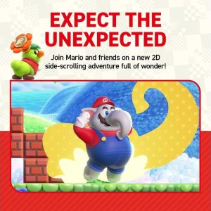 NINTENDO SWITCH Super Mario Bros. Wonder & Pin Set Bundle
