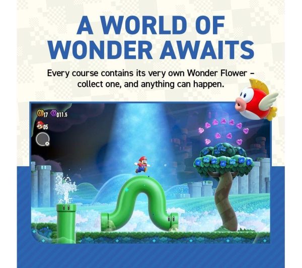 NINTENDO SWITCH Super Mario Bros. Wonder & Pin Set Bundle