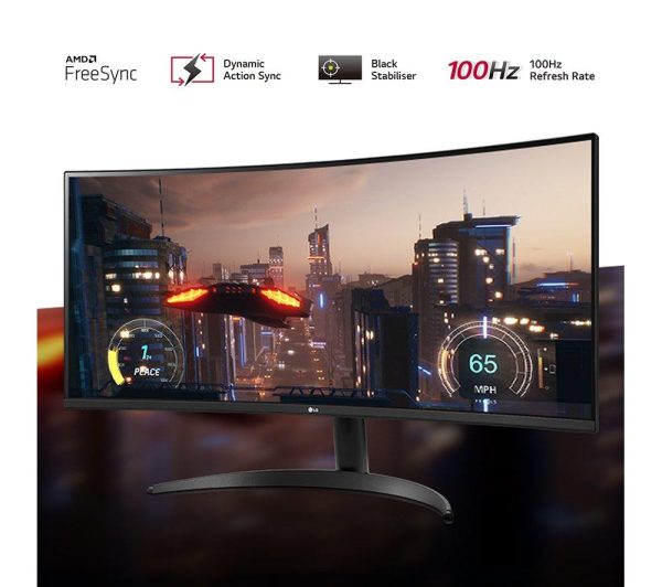 LG UltraWide 34WR50QC-B.AEK Quad HD 34" Curved VA LCD Monitor - Black