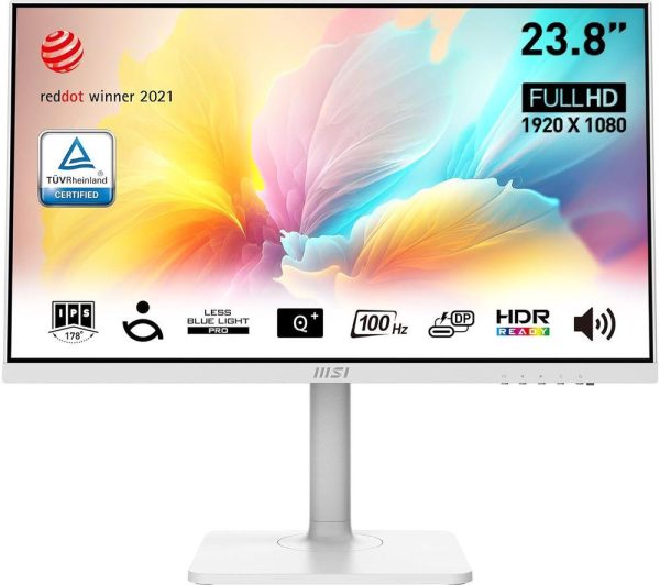 MSI Modern MD2412PW Full HD 23.8" IPS Monitor - White