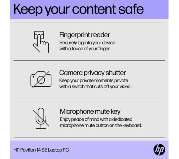 HP Pavilion SE 14" Refurbished Laptop - IntelÂ® N200, 128 GB SSD, Silver (Excellent Condition)