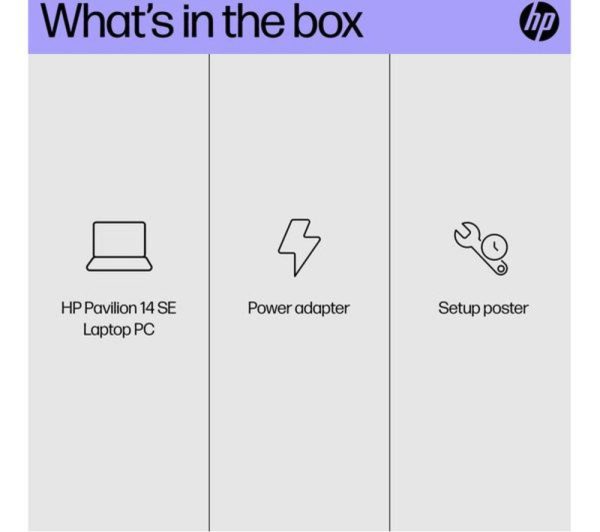 HP Pavilion SE 14-ep0520sa 14" Refurbished Laptop - Intel® Core i7, 512 GB SSD, Silver (Very Good Condition)