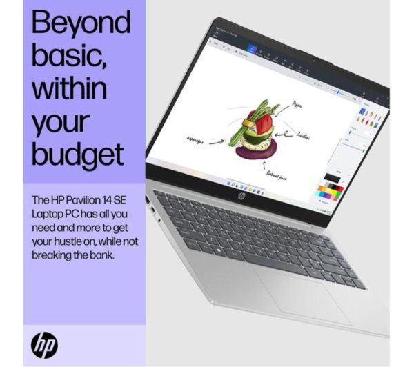 HP Pavilion SE 14-ep0520sa 14" Refurbished Laptop - Intel® Core i7, 512 GB SSD, Silver (Very Good Condition)