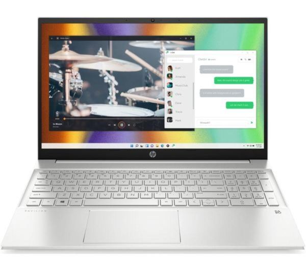 HP Pavilion 15-eh1508sa 15.6" Refurbished Laptop - AMD Ryzen 7, 512 GB SSD, Natural Silver (Very Good Condition)