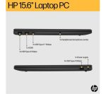 HP 15-fc0514sa 15.6" Refurbished Laptop - AMD Ryzen 5, 256 GB, Black (Very Good Condition)