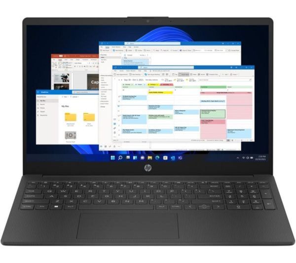 HP 15-fc0514sa 15.6" Refurbished Laptop - AMD Ryzen 5, 256 GB, Black (Very Good Condition)