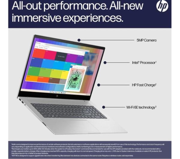 HP ENVY 17-cw0500na 17.3" Refurbished Laptop - Intel® Core i7, 512 GB SSD, Silver (Very Good Condition)