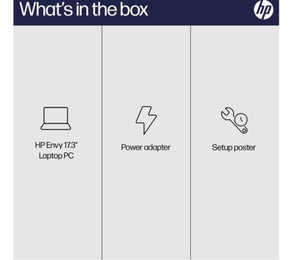 HP ENVY 17-cw0500na 17.3" Refurbished Laptop - Intel® Core i7, 512 GB SSD, Silver (Very Good Condition)