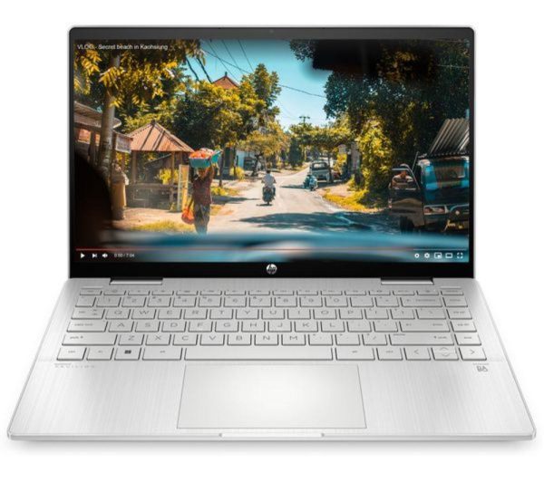 HP Pavilion x360 14-ek1550sa 14" 2 in 1 Refurbished Laptop - IntelÂ® U300, 128 GB SSD, Silver (Very Good Condition)