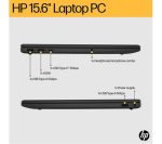 HP 15-fc0516sa 15.6" Refurbished Laptop - AMD Ryzen 3, 128 GB, Black (Excellent Condition)