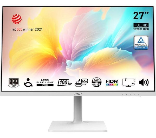 MSI Modern MD272XPW Full HD 27" IPS LCD Monitor - White
